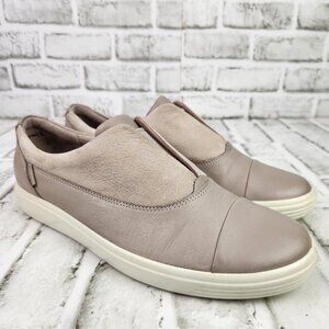 Ecco Soft 7 Slip On 2.0 Womens Size 10 Grey Rose Fashion Sneakers Casual Comfort